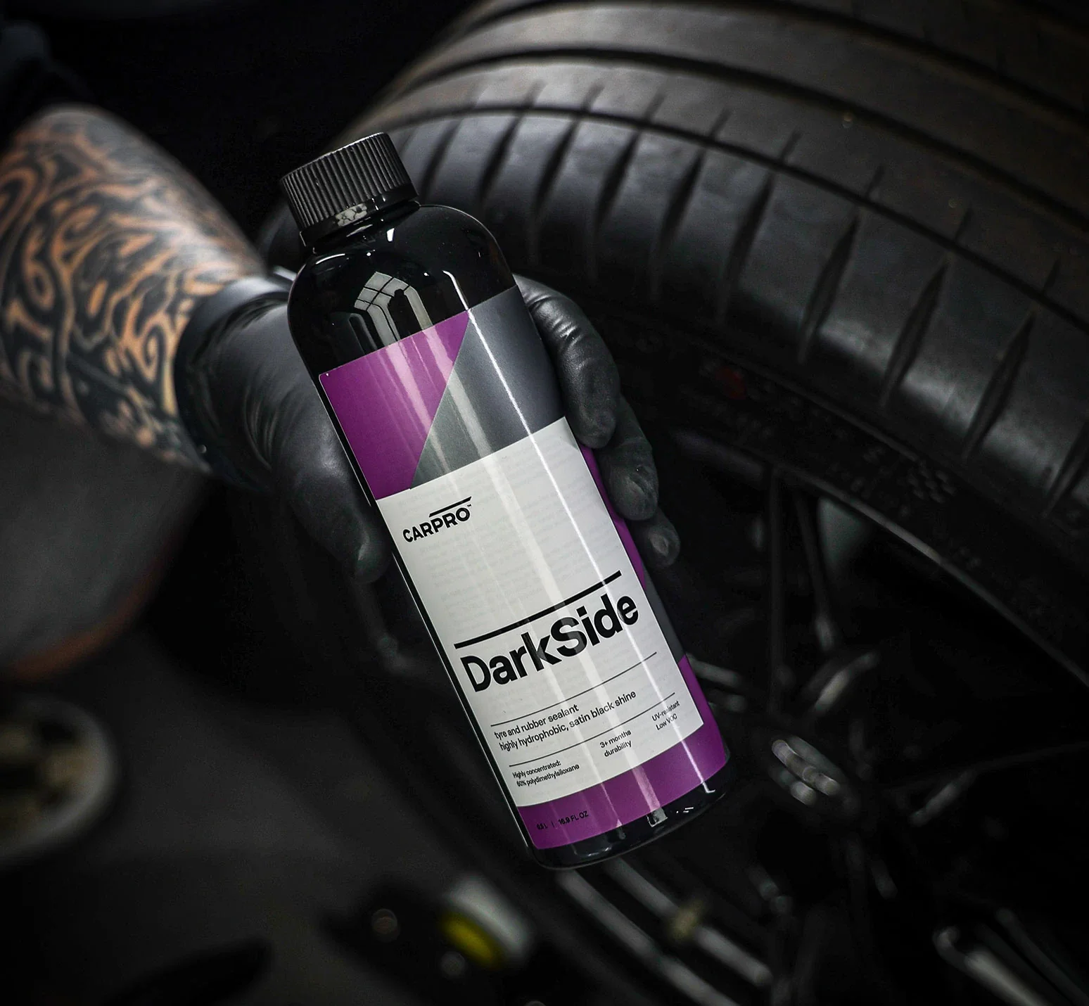 Carpro DarkSide Tyre & Rubber Sealant Lastik Parlatıcı 